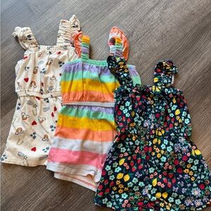 Old Navy Colorful Summer Baby Girl Romper Bundle 12-18 Month